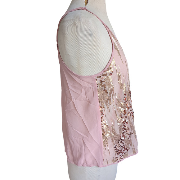 NWT Shein Bae rose gold sweetheart sequin cami top #21 - Picture 2 of 5